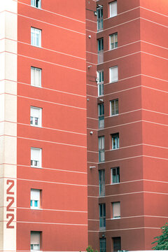 Fachada de edificios residenciales de Madrid