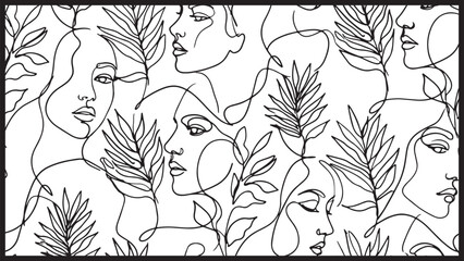 Minimalist Faces and Foliage © zidnivortx