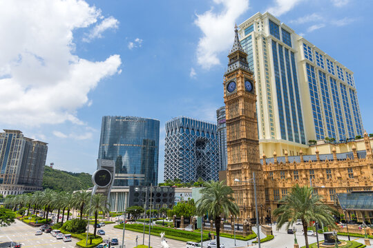 Iconic big ben replica in macau cotai strip