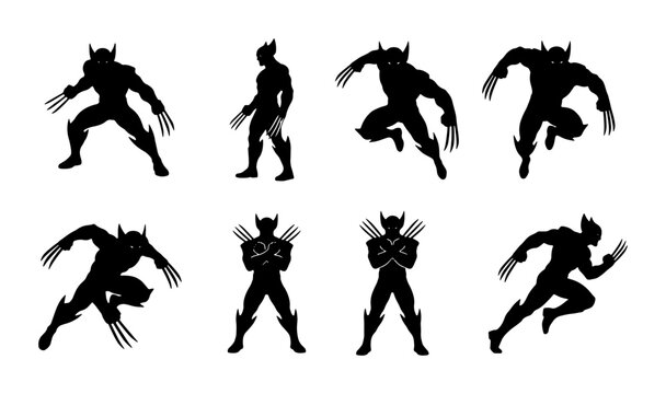 Superhero Silhouette Poses