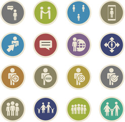 Fototapeta premium World Population Day Square Banner Template Design with Creative Typography Lettering and Multiethnic People Crowd Silhouette Vector Illustration