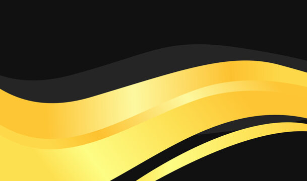 Abstract yellow wavy lines on dark background wallpaper. Suitable for modern designs, digital backgrounds, artistic projects, and creative concepts.