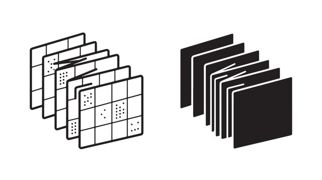 Braille Cards And Regular Cards Stacked Side By Side For Accessibility Concepts