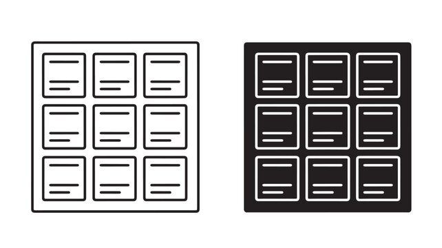 Wireframe Website Templates Isolated on White and Black Backgrounds for Web Design Concepts