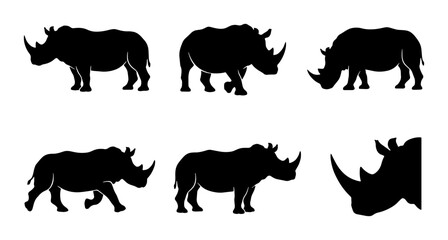 Rhino Silhouettes Collection © Aslam