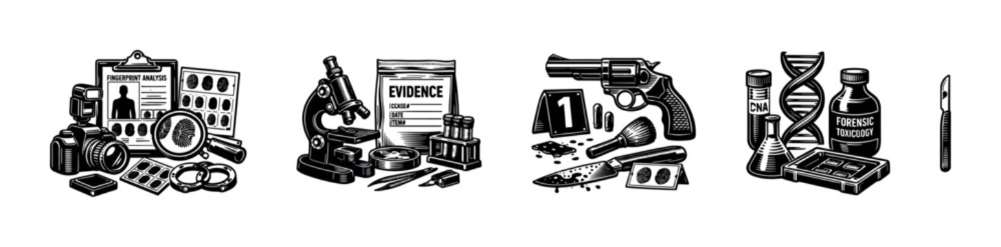 Forensic science tools and evidence collection for crime scene investigation