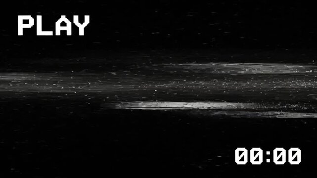 Glitchy VHS Static Overlay - Retro Noise