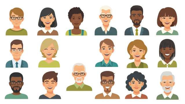 A diverse group of people with different ages and professions are illustrated in a graphic.