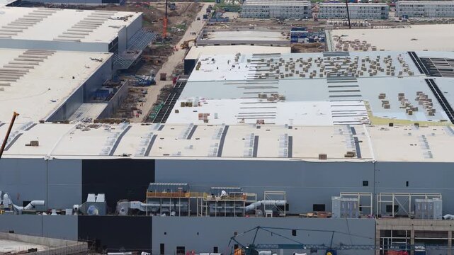 Byd car factory construction site in szeged hungary