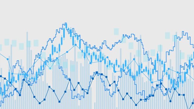 Futuristic 3D hologram financial chart and stock market graph showing global economic investment strategy, forex currency exchange, business growth trend, and modern technology innovation concept
