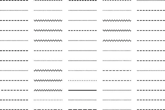 Black and white line patterns