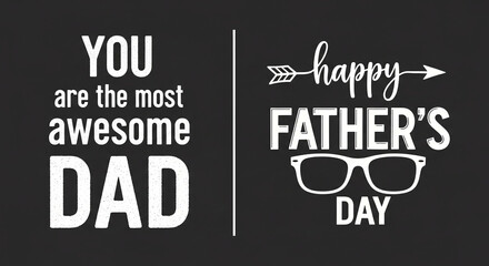 Text graphic for Father's Day with 