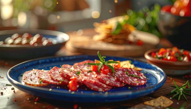 A vibrant tableau of culinary delights and rustic charm.