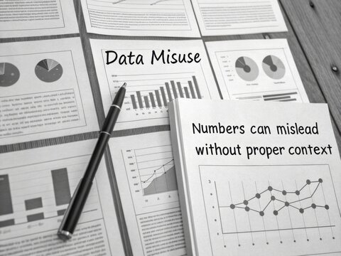 Data Misuse and Misleading Graphs in Black and White Presentation
