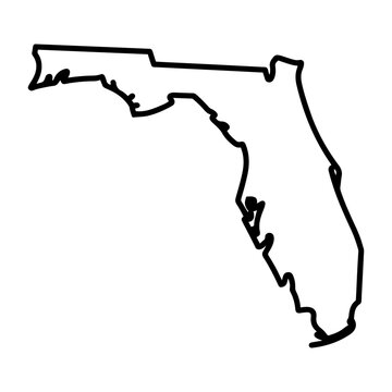 florida state map outline icon