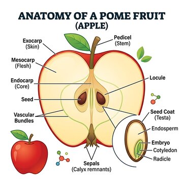 Anatomy of an Apple Fruit.