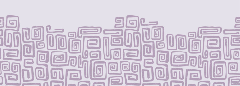 Fun hand drawn seamless pattern, retro background, great for banners, wallpapers, wrapping, textiles - vector