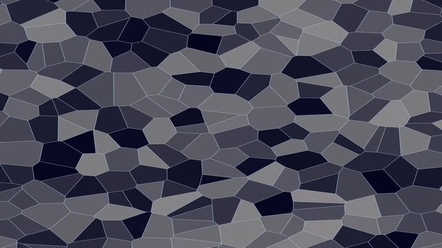 Abstract mosaic pattern background, dark grey geometric tile texture, modern stone floor surface with irregular polygon shapes