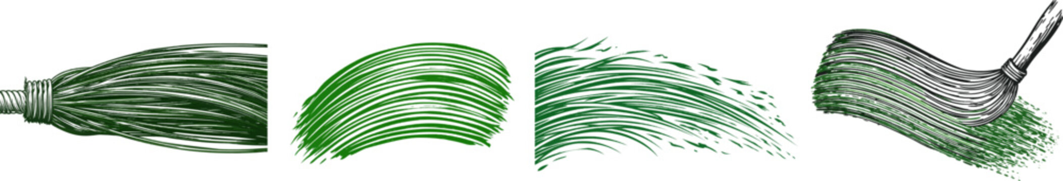 A striking green paint drag with intricate wire cable patterns against a pristine white background