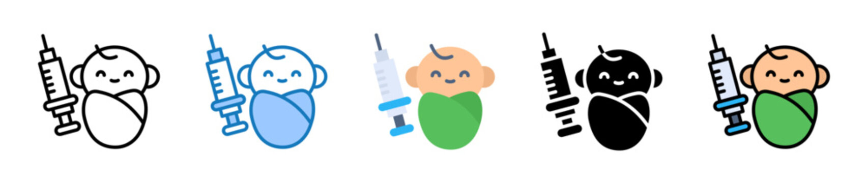 Immunization multiple style icons set design vector illustration. 