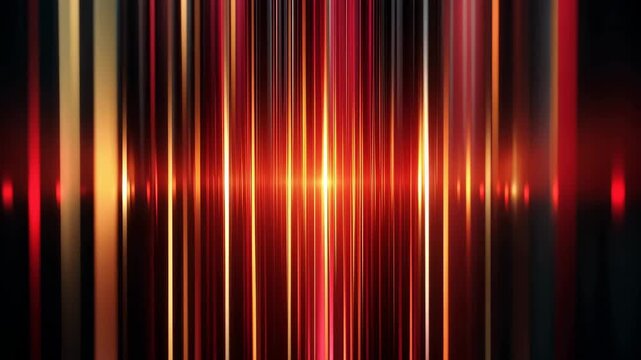 Abstract Red Metallic Wavy Lines Backdrop
