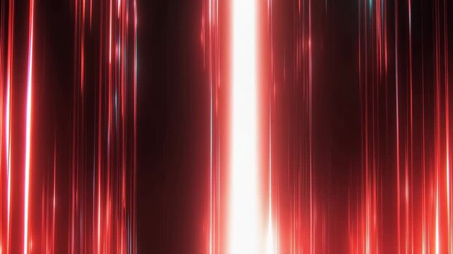Abstract Red Metallic Wavy Lines Backdrop