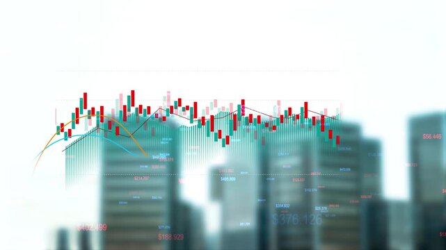 A robotic hand reaches out to engage with a digital stock market chart, symbolizing the intersection of technology and finance in modern trading and analysis.
