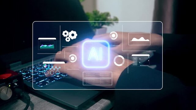 AI core technology presented with digital symbolizing AI systems, processing power, and integration into modern digital platforms.