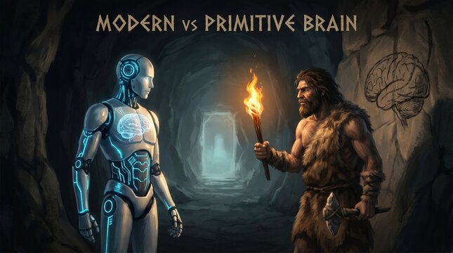 primitive man vs modern man