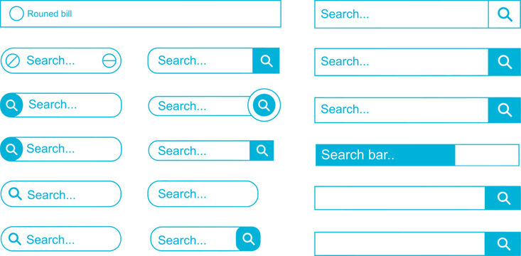 Search bar icon clean and modern UI  designs for web and app interfaces.