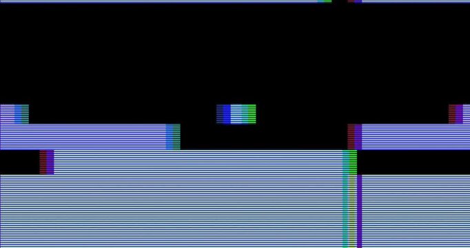 Rapid Glitch Interruption Screen Damage with Bright Flash