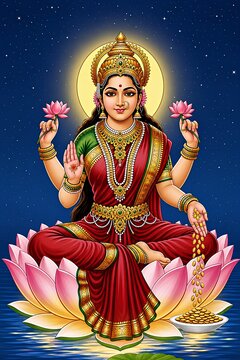 Laxmi Mata full hd photo ai 