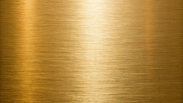 brushed gold metal texture abstract background with linear grain