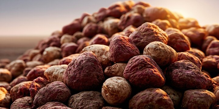 Joss fruit pile sunset glow warmth natural