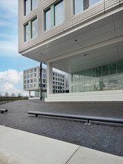 Fototapeta premium Modern architecture in the Netherlands. Office buildings at Amsterdam