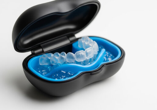 Clear aligner and case for teeth straightening in modern dentistry