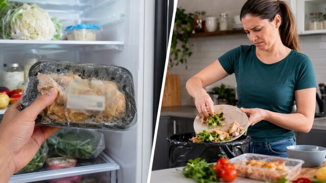 Not checking expiration date leading to spoiled lunch at home