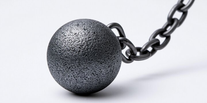 Ball and chain symbolism restriction confinement burden
