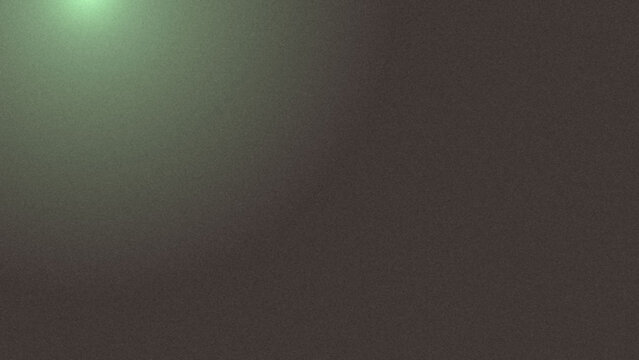 Dark grey noise texture background with green lens flare