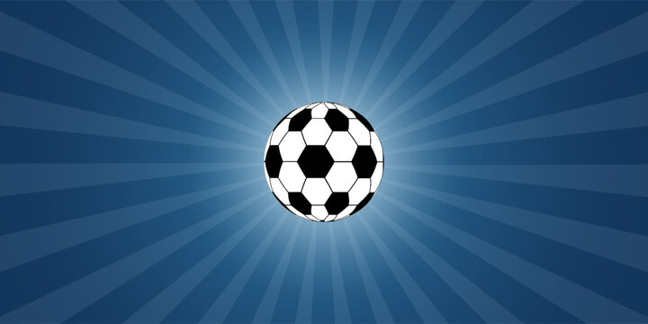 Illustration of a soccer ball for sports events