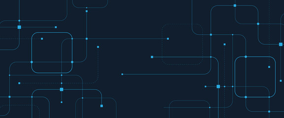 Abstract futuristic technology with crossed lines and dots geometric vector background  © AJ Unick Creator