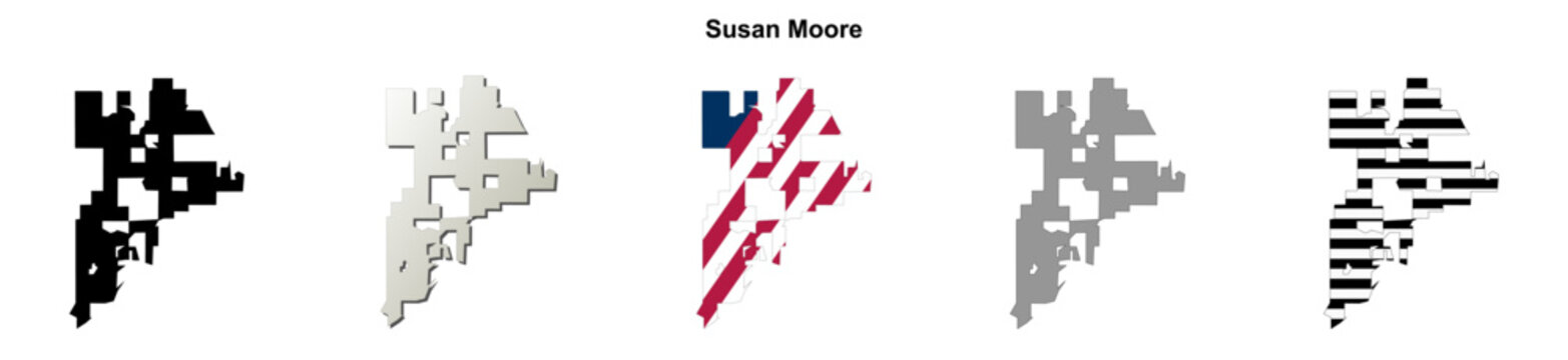 Susan Moore (Alabama) blank outline map