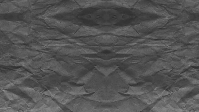Abstract gray crumpled paper motion loop background