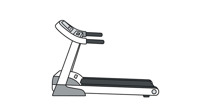 treadmill illustration flat vector design on white background