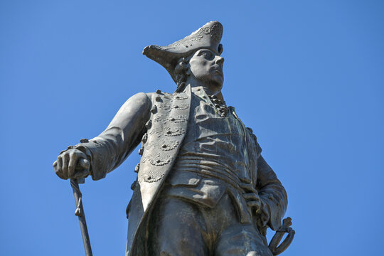 Denkmal K&ouml;nig Friedrich II. von Preu&szlig;en, Marktplatz, B&ouml;lschestra&szlig;e, Friedrichshagen, Treptow-K&ouml;penick, Berlin, Deutschland