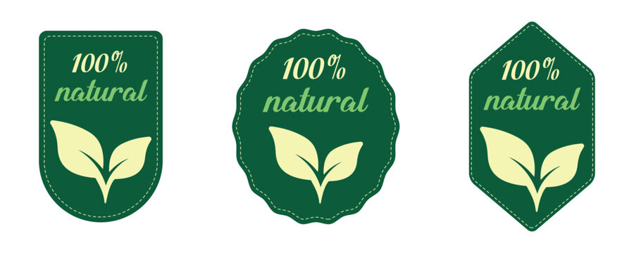 Natural Green Badge Collection Vector &ndash; Organic Eco Labels and Emblems Set