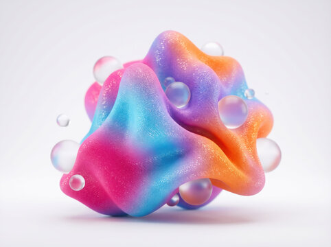 Abstract 3D high-tech Colorful Background