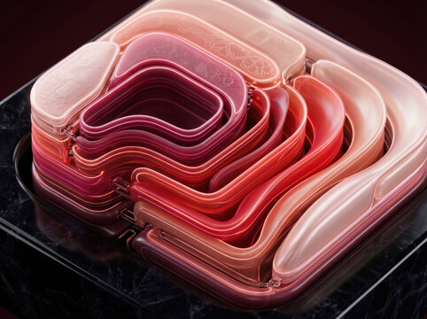 Abstract 3D high-tech Colorful Background