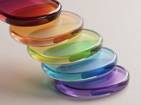 Abstract 3D high-tech Colorful Background