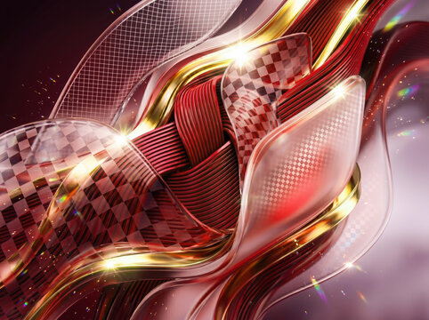 Abstract 3D high-tech Colorful Background